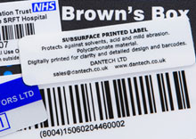 Polycarbonate Labels with sub-surface printing