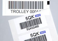 Silver Polyester Asset Label