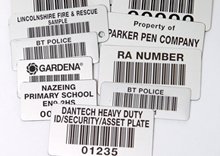 Stainless Steel Asset Labels